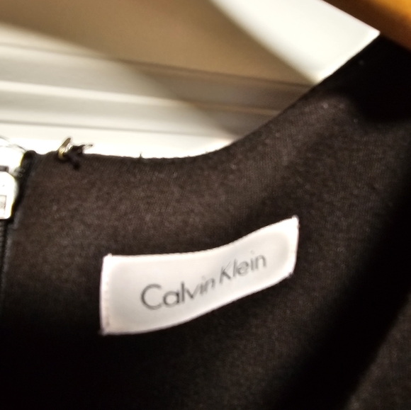 Calvin Klein little black dress with sheer detail - Picture 6 of 7